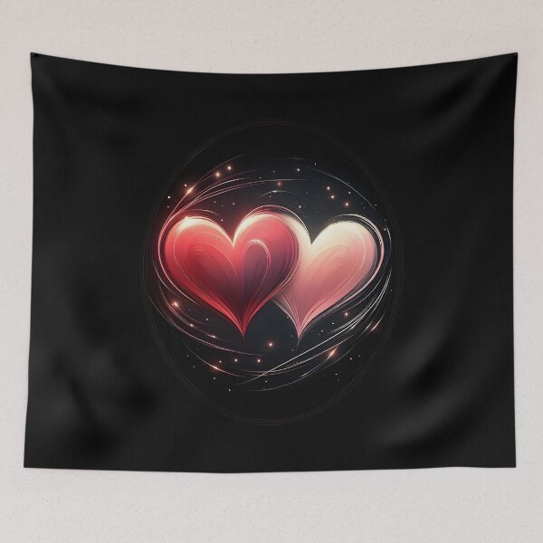 Item preview,  Abstract Dual Heart Design designed and sold by IllumeInk.
