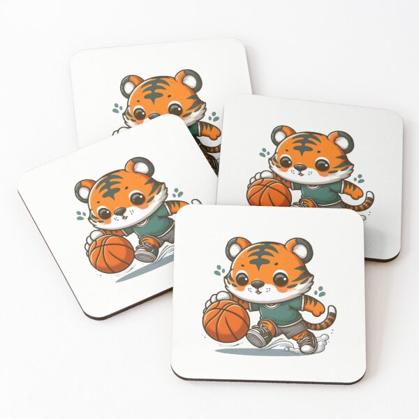 Item preview, Cute tiger with a basketball  designed and sold by Culmika.