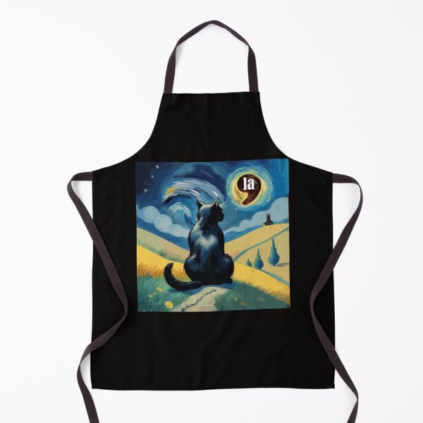 Item preview, Halloween Starry Night Black Cat Comma La Kamala Harris designed and sold by AxelBrook.