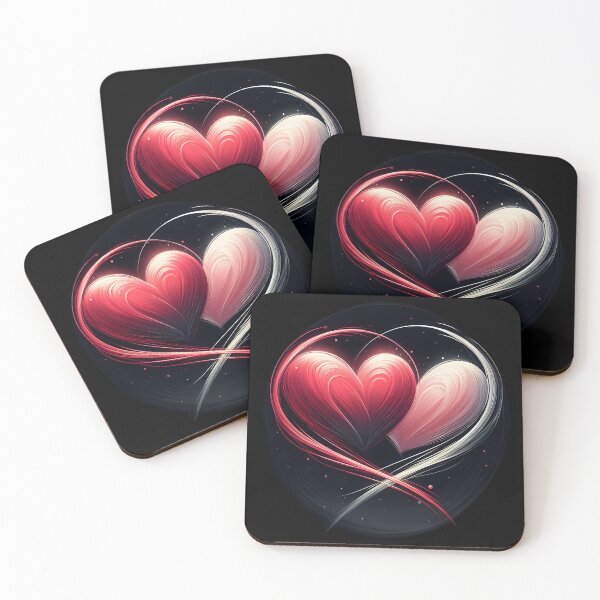 Item preview,  Intertwined Hearts Abstract Art designed and sold by IllumeInk.