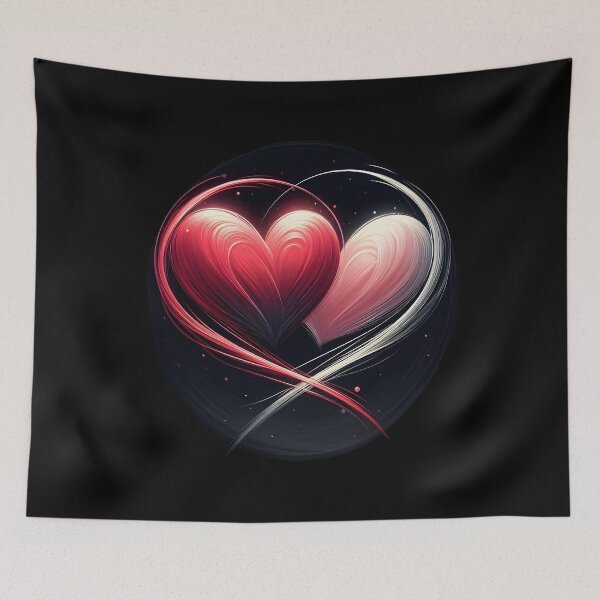 Item preview,  Intertwined Hearts Abstract Art designed and sold by IllumeInk.