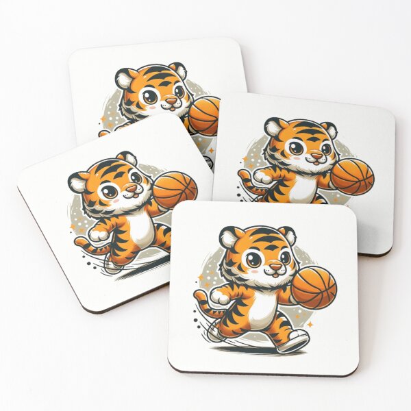 Item preview, Cute tiger with a basketball  designed and sold by Culmika.