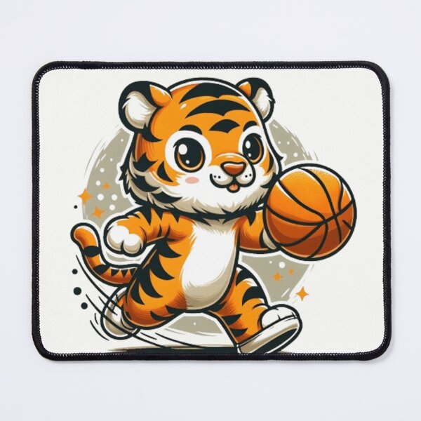 Item preview, Cute tiger with a basketball  designed and sold by Culmika.