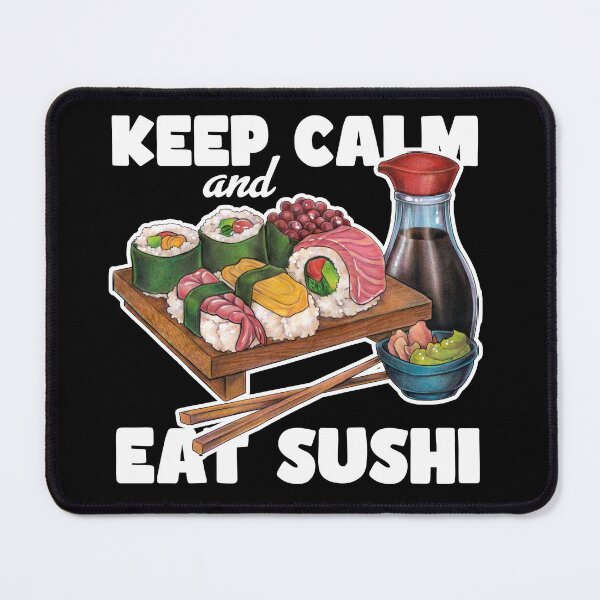 Item preview, Cool hand drawn sushi gift Japan manga designed and sold by ZadzeneaArt.