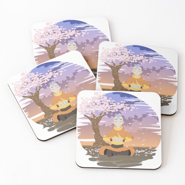 Item preview, Aang Meditating Cherry Blossoms (Sunset) - AtLA designed and sold by Epicenter88.