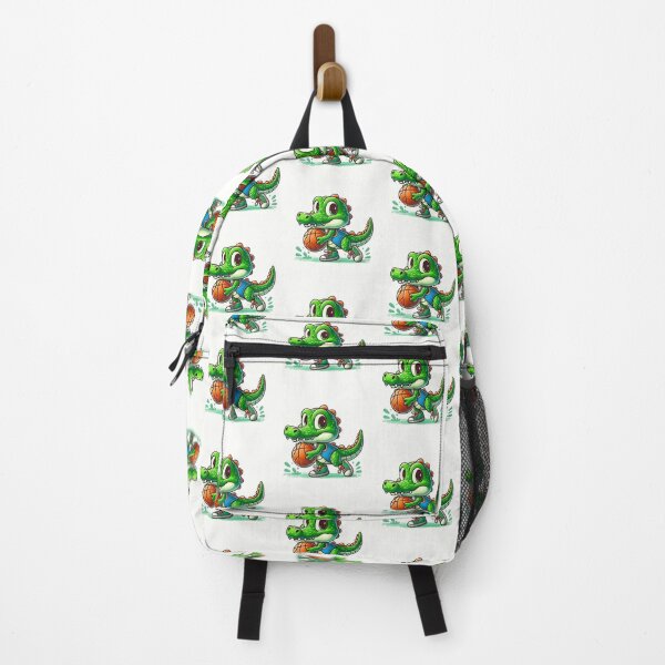 Item preview, Cute crocodile with a basketball designed and sold by Culmika.
