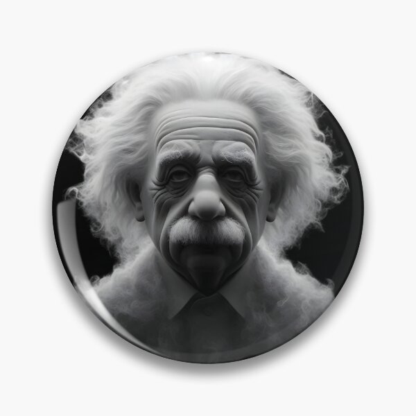 Item preview,  Einstein Portrait in Smoke Art Style designed and sold by IllumeInk.