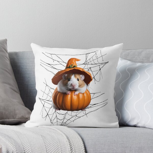 Item preview, So cute halloween hamster. Pumpkim outfit for halloween. designed and sold by Lunaria Arts.