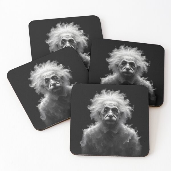 Item preview,  Einstein Portrait in Abstract Smoke designed and sold by IllumeInk.