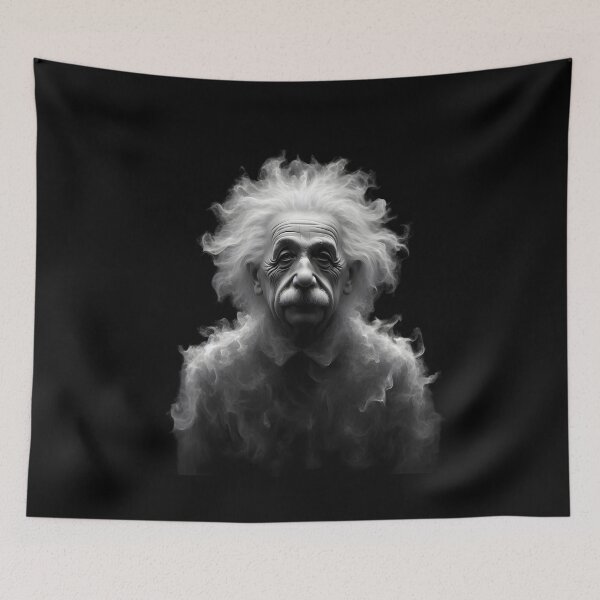 Item preview,  Einstein Portrait in Abstract Smoke designed and sold by IllumeInk.