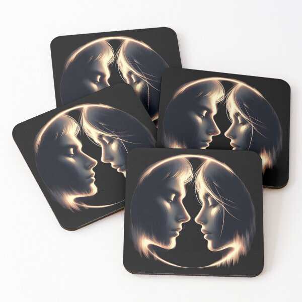 Item preview,  Yin Yang Lovers Silhouette Art designed and sold by IllumeInk.