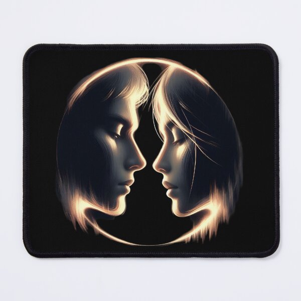 Item preview,  Yin Yang Lovers Silhouette Art designed and sold by IllumeInk.