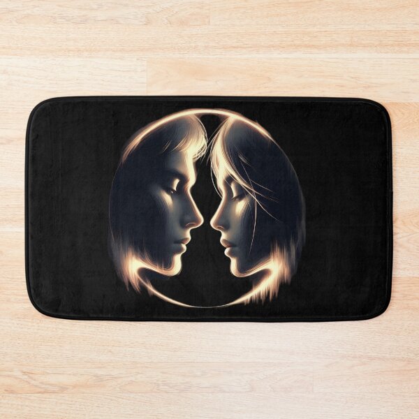 Item preview,  Yin Yang Lovers Silhouette Art designed and sold by IllumeInk.