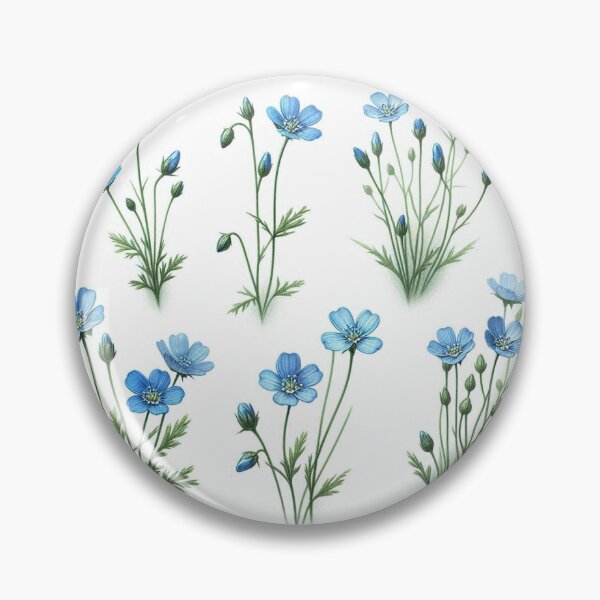 Item preview, Blue wildflowers pencil drawing designed and sold by aleloro.