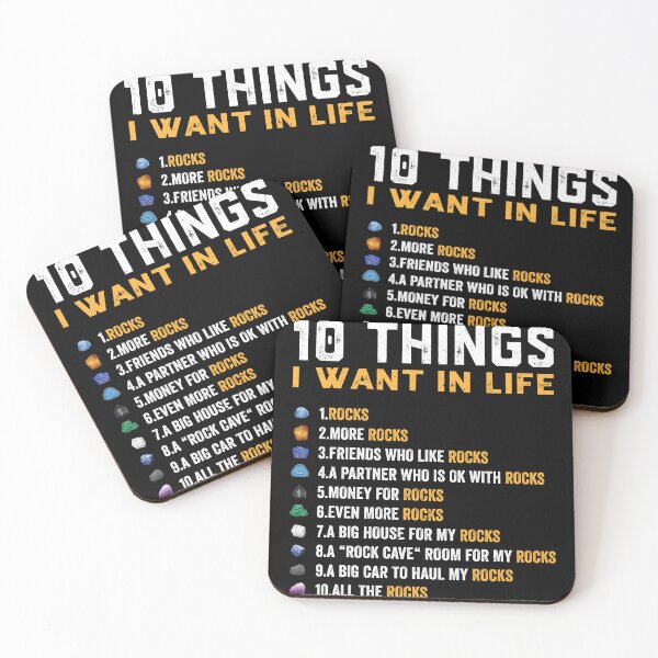 Item preview, 10 Things I Want In My Life Rocks More Rocks Rockounding designed and sold by GrahamEllis.