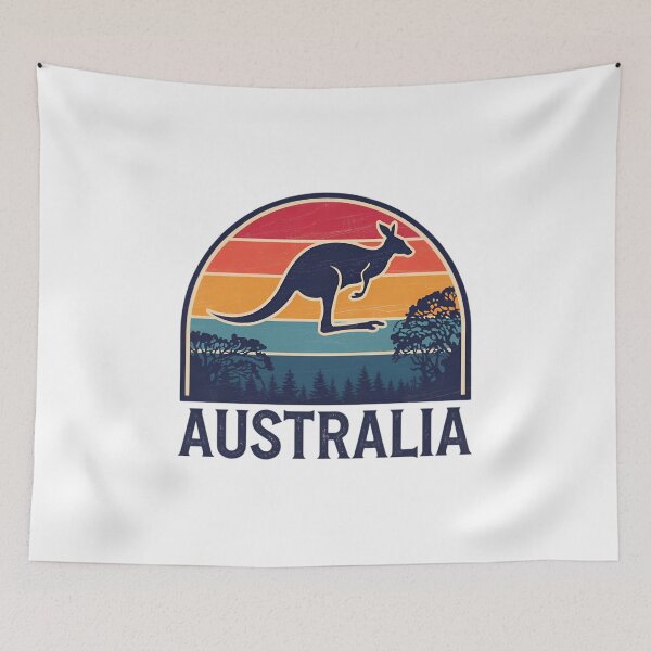 Item preview,  Retro Vintage Animal Australia Kangaroo  designed and sold by SOUFIANE1991.