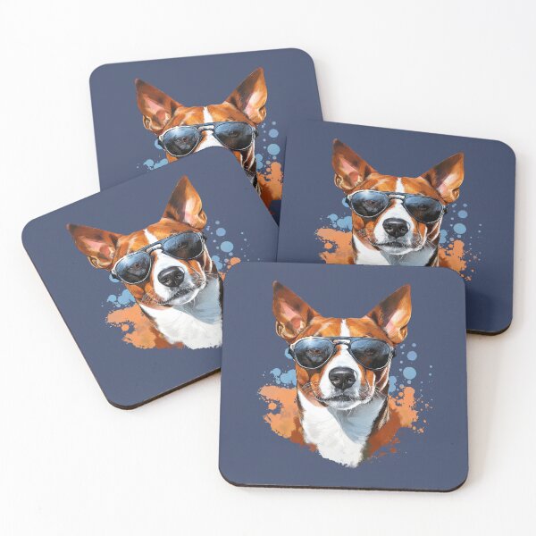 Item preview, Basenji with sunglasses designed and sold by Motivburg.