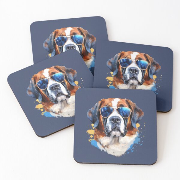 Item preview, St. Bernard with sunglasses designed and sold by Motivburg.