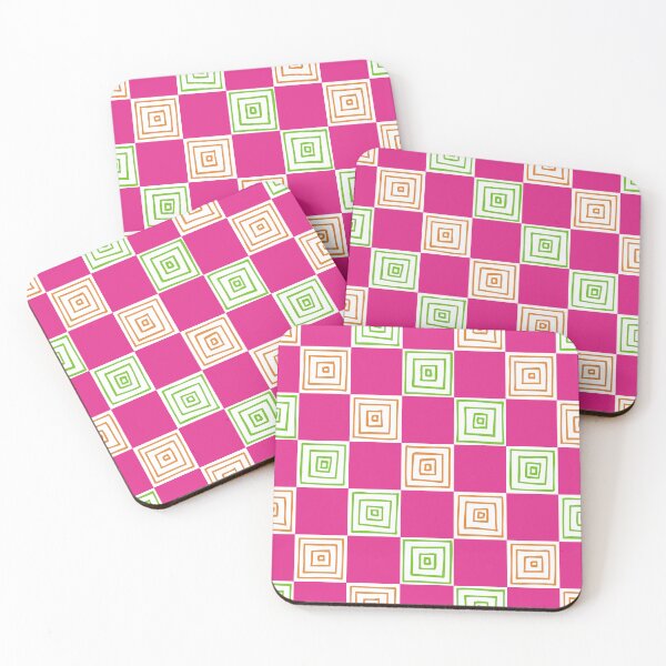 Item preview, Bright Pink Hand Drawn Checkerboard Pattern designed and sold by schorrnuff.