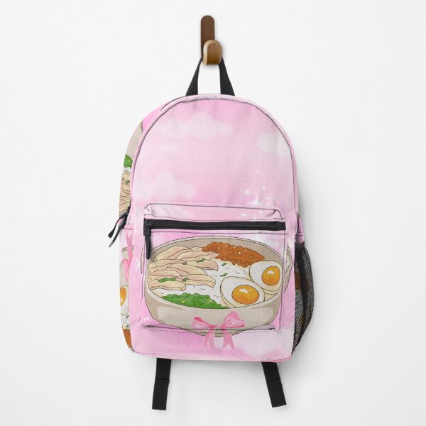 Artikelvorschau, Anime Ramen Schüssel mit rosa Wolken entworfen und verkauft von bowsbotanicals.