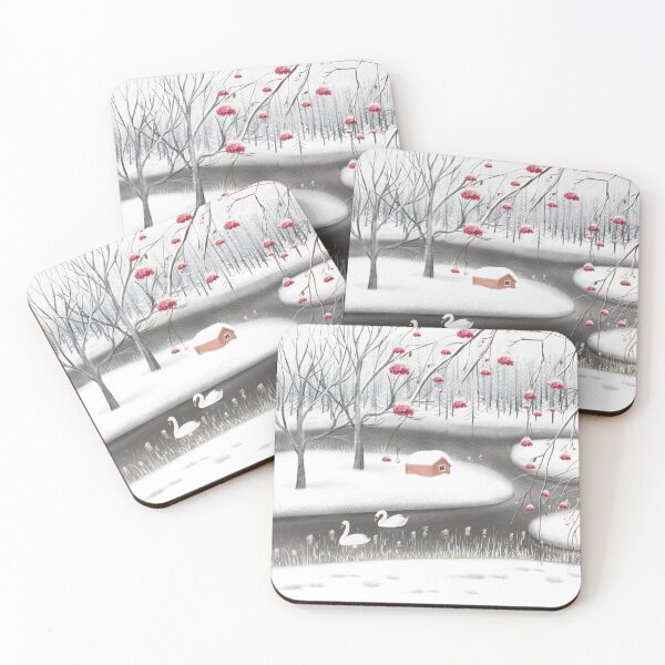 Item preview, swans in the snow designed and sold by TheFishBird.