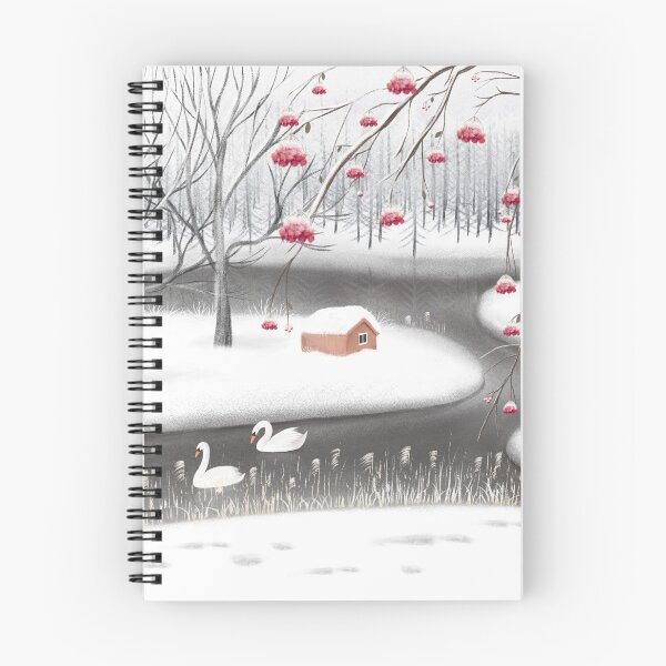 Item preview, swans in the snow designed and sold by TheFishBird.
