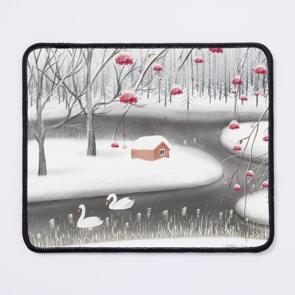 Item preview, swans in the snow designed and sold by TheFishBird.