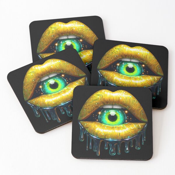 Item preview, Cyberpunk Lips with Hypnotic Tech Eye designed and sold by Margival.