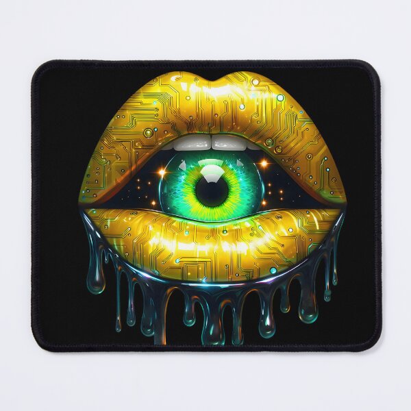 Item preview, Cyberpunk Lips with Hypnotic Tech Eye designed and sold by Margival.
