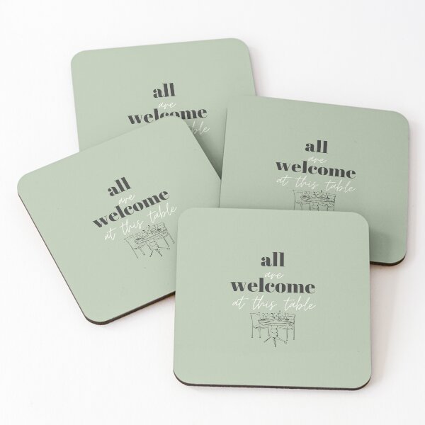 Item preview, All are Welcome at This Table - Green designed and sold by WandertheStars.
