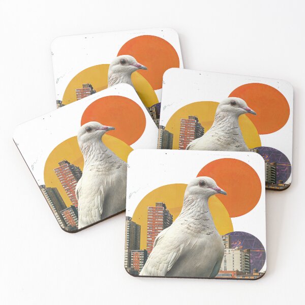Item preview, Collage Wall Art T-shirt Design: White Pigeon designed and sold by ForeverPrintsOK.