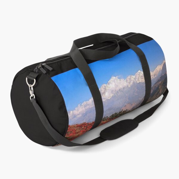 Item preview, snow mountain in forest- trees, red roses ,sky and mountains. designed and sold by AA-designstore.