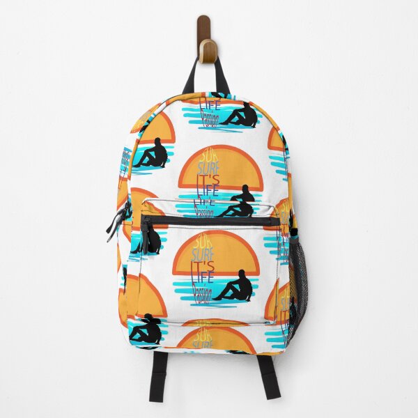 Item preview, Surfer waiting for dawn next to his surfboard. Love for SUB Surf. perfect gift designed and sold by StyleFused.