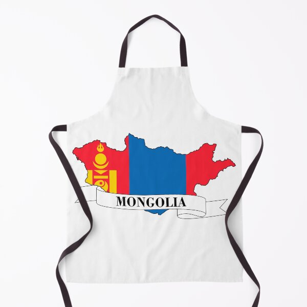 Item preview, Mongolia flag map designed and sold by visual adventures.