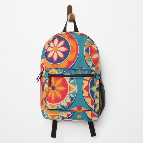 Item preview, playful medallion pattern design whimsical medallions in bright colors. designed and sold by HEMRO.