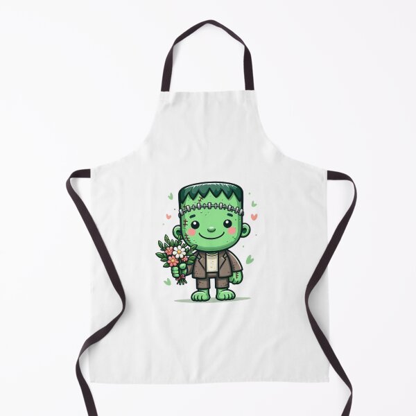 Item preview, Kawaii Frankenstein with Bunch of Flowers designed and sold by istoriadesign.