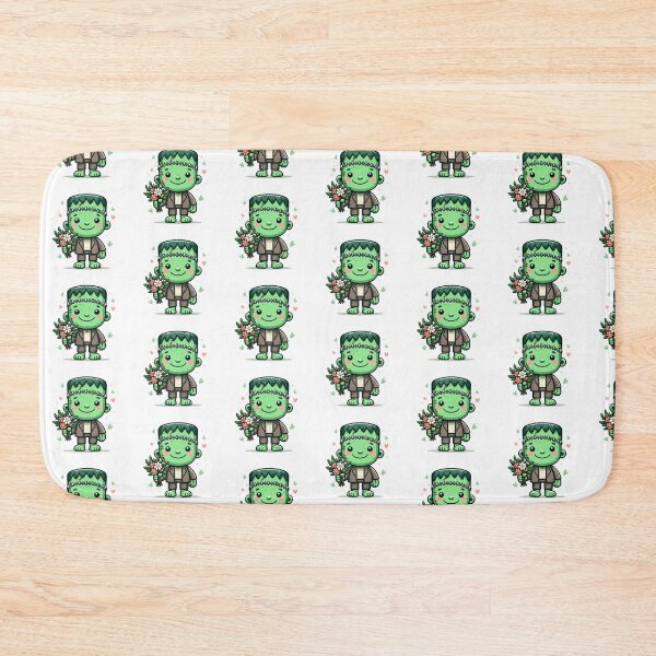 Item preview, Kawaii Frankenstein with Bunch of Flowers designed and sold by istoriadesign.