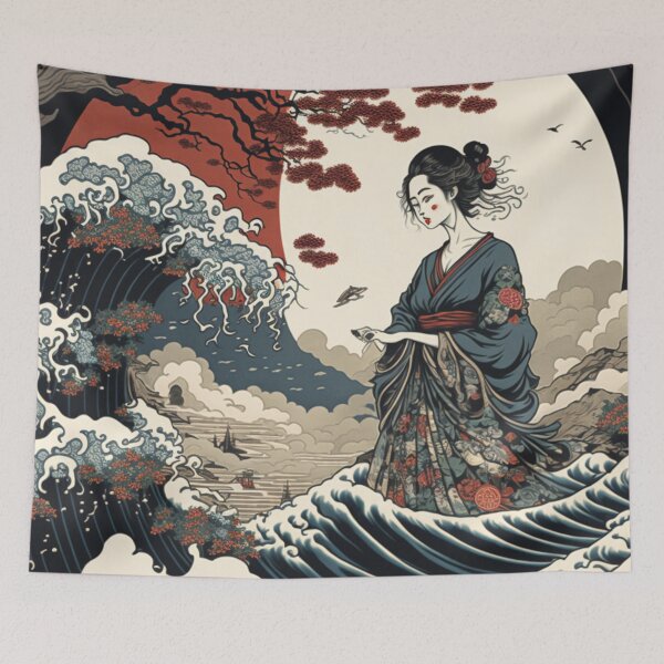 Item preview, Beauty of Japan designed and sold by patternshoprad.