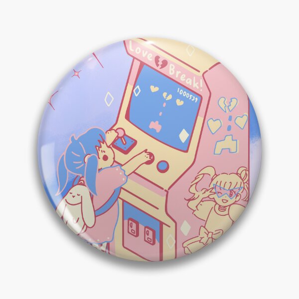 Item preview, Kawaii Anime Girl Playing Arcade Games designed and sold by bowsbotanicals.