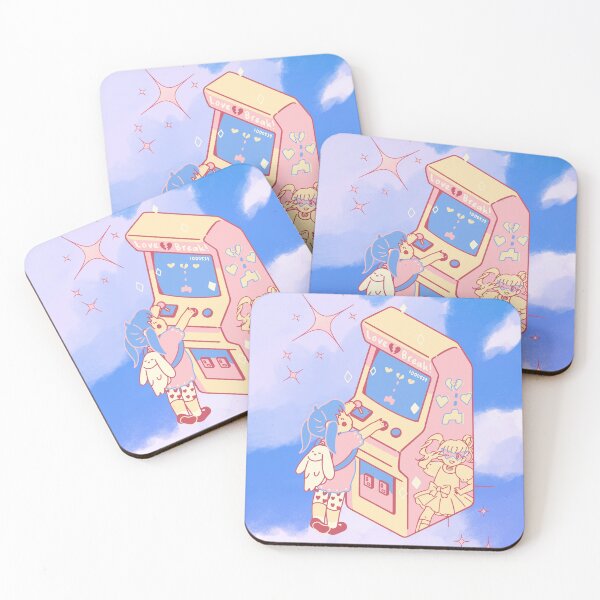 Item preview, Kawaii Anime Girl Playing Arcade Games designed and sold by bowsbotanicals.