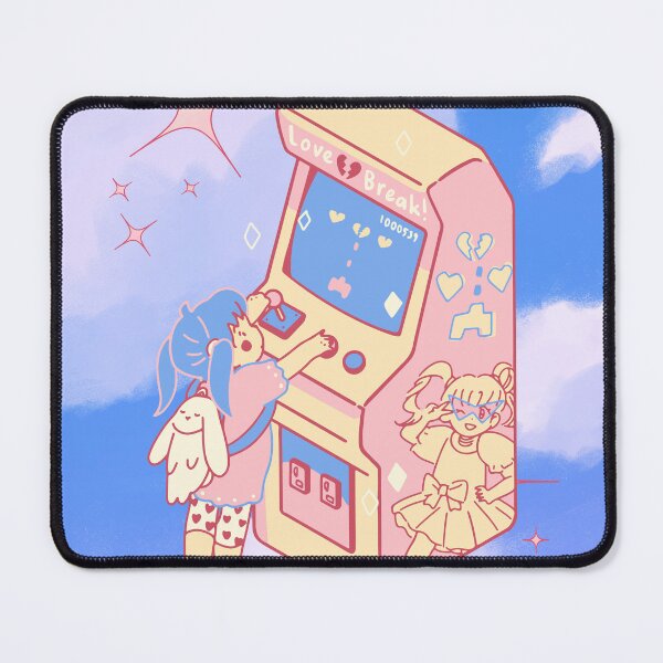 Item preview, Kawaii Anime Girl Playing Arcade Games designed and sold by bowsbotanicals.