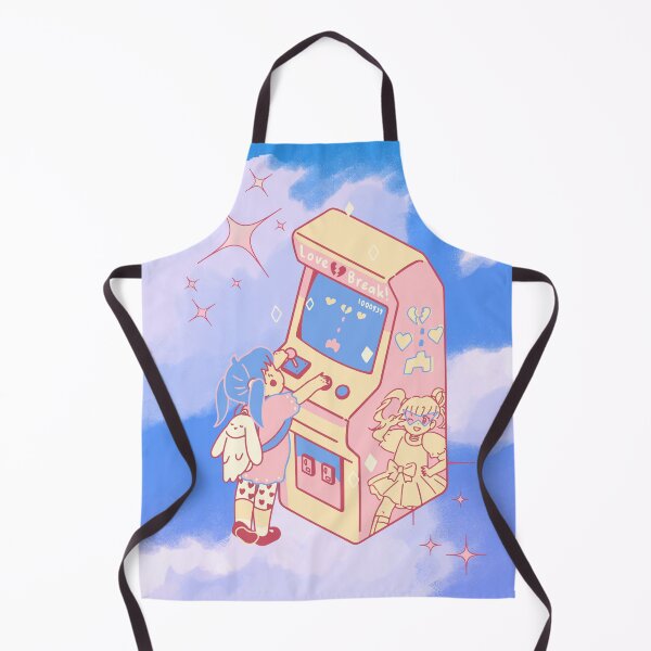 Item preview, Kawaii Anime Girl Playing Arcade Games designed and sold by bowsbotanicals.