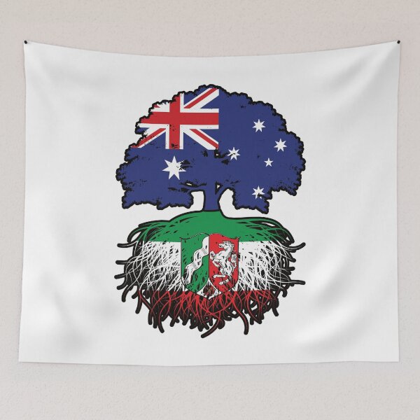 Item preview, North Rhine-Westphalia Nordrhein-Westfalen Australian Australia Tree Roots Flag designed and sold by FlagX.
