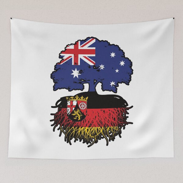 Item preview, Rhineland-Palatinate Rheinland-Pfalz Australian Australia Tree Roots Flag designed and sold by FlagX.