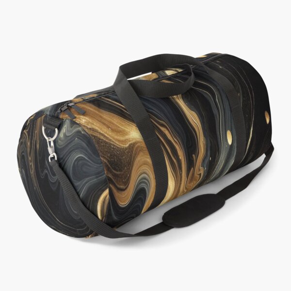 Item preview, Midnight Wave - Black & Gold - Abstract Fluid Art in the style of Dali designed and sold by FotoworldEdel.