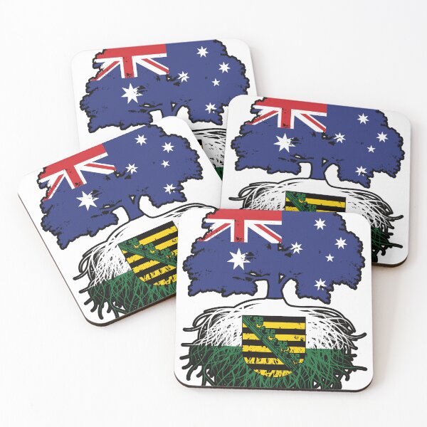 Item preview, Saxony Saxon Australian Australia Tree Roots Flag designed and sold by FlagX.