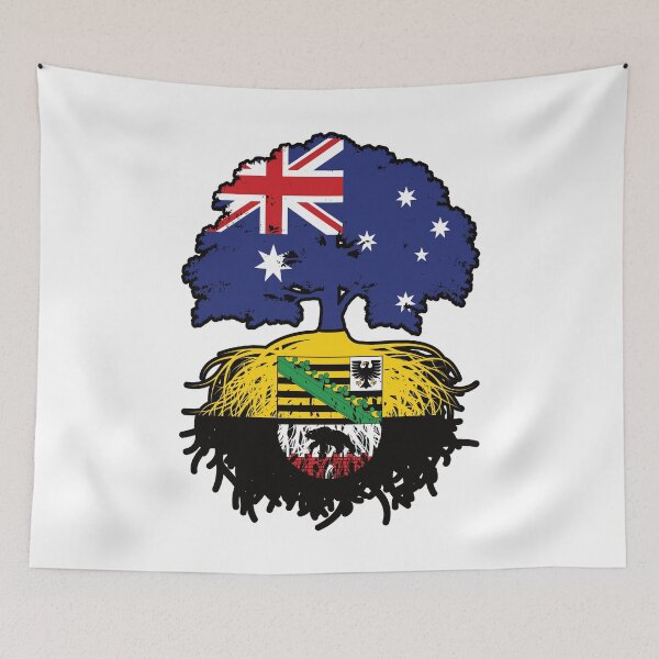 Item preview, Saxony-Anhalt Saxon Australian Australia Tree Roots Flag designed and sold by FlagX.