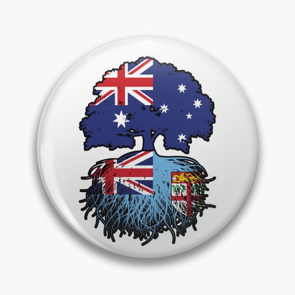 Item preview, Fiji Fijian Australian Australia Tree Roots Flag designed and sold by FlagX.