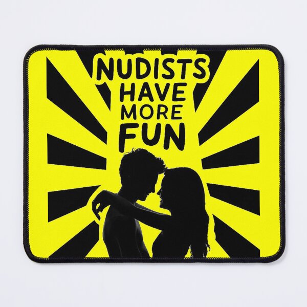Item preview, Nudists Have More Fun - Unique Eye Catching - Yellow designed and sold by JLEmporium.