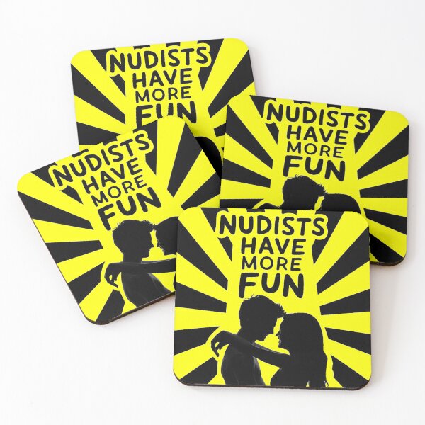 Item preview, Nudists Have More Fun - Unique Eye Catching - Yellow designed and sold by JLEmporium.